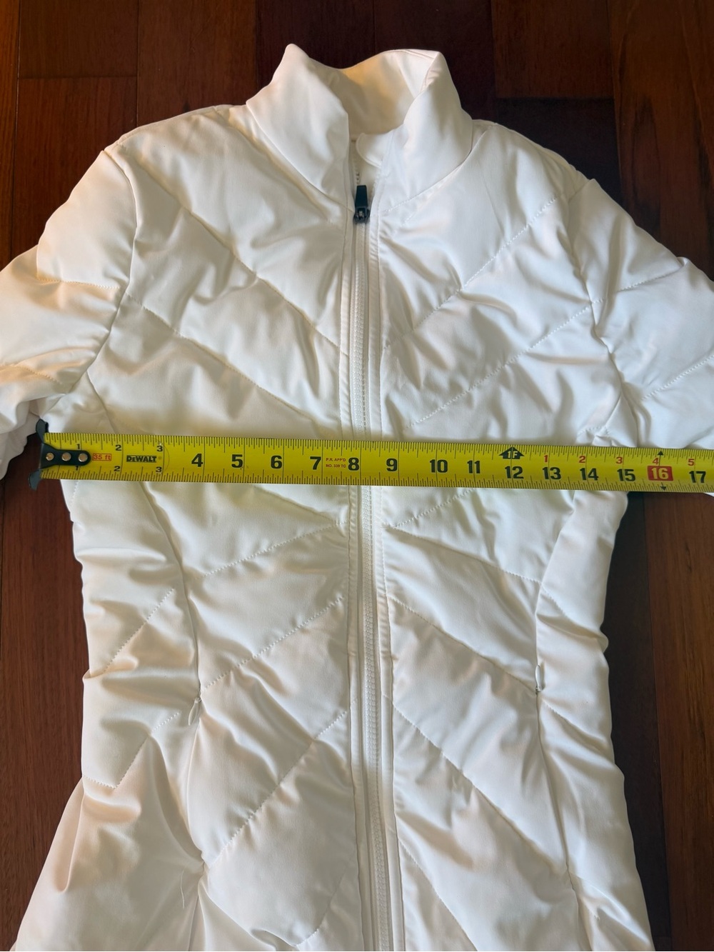 HALARA White Quilted Long Puffer Jacket - Picture 7 of 9